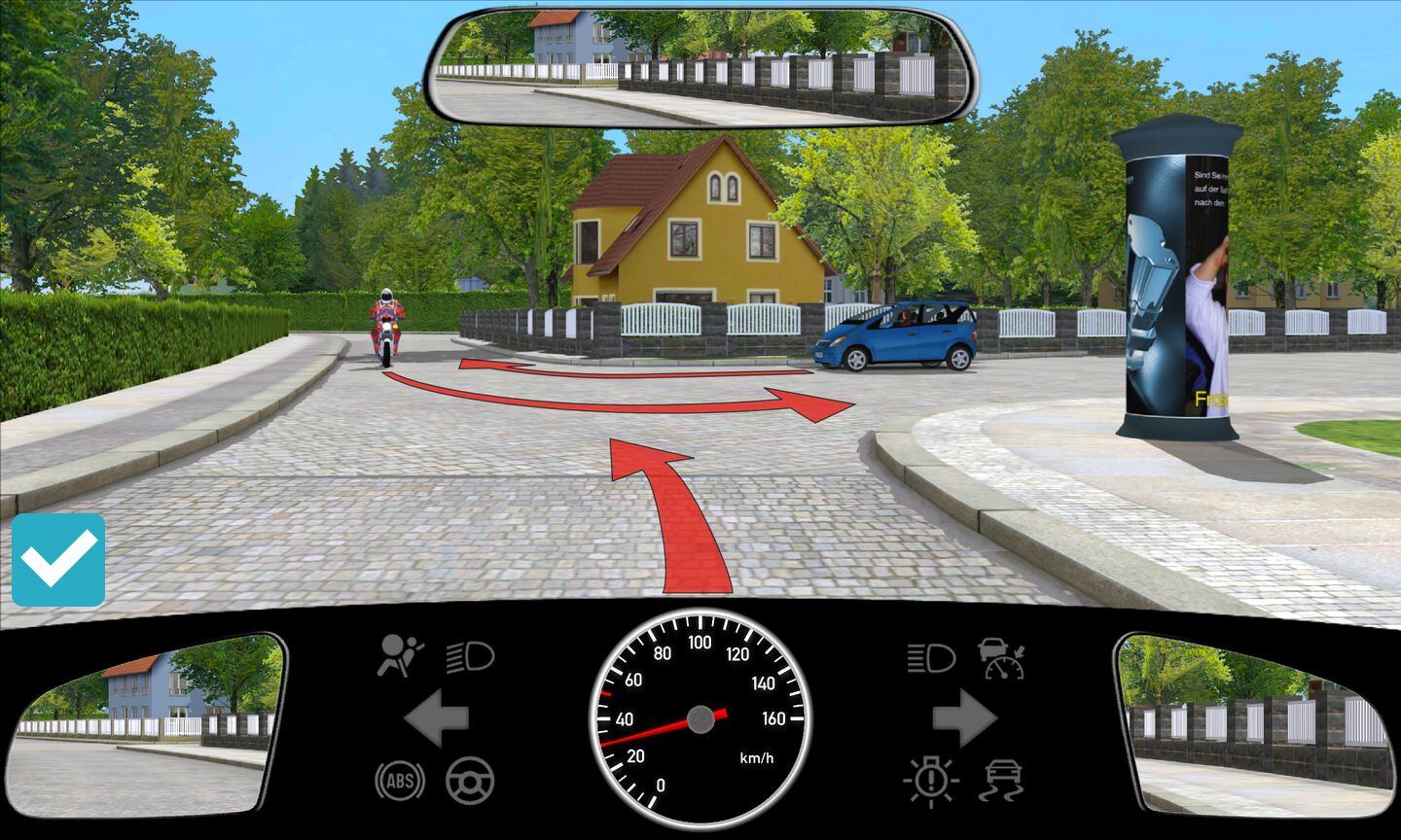 Welches Verhalten Ist Richtig Ich Lasse Den Traktor Abbiegen Frage 1.3.01-048-M: Welches Verhalten ist richtig? (Mutterfrage