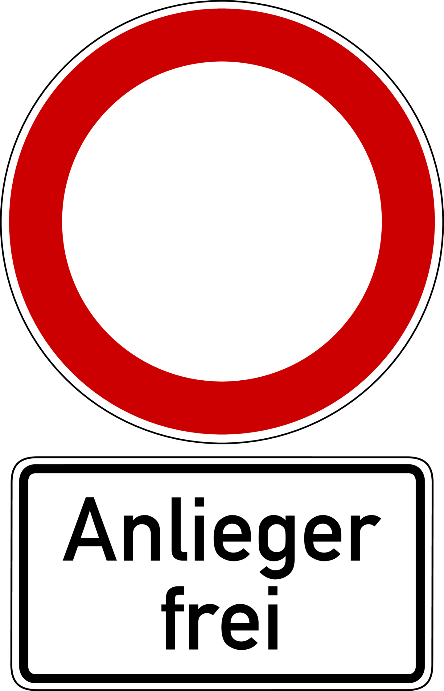wer darf in eine so beschilderte straße einfahren